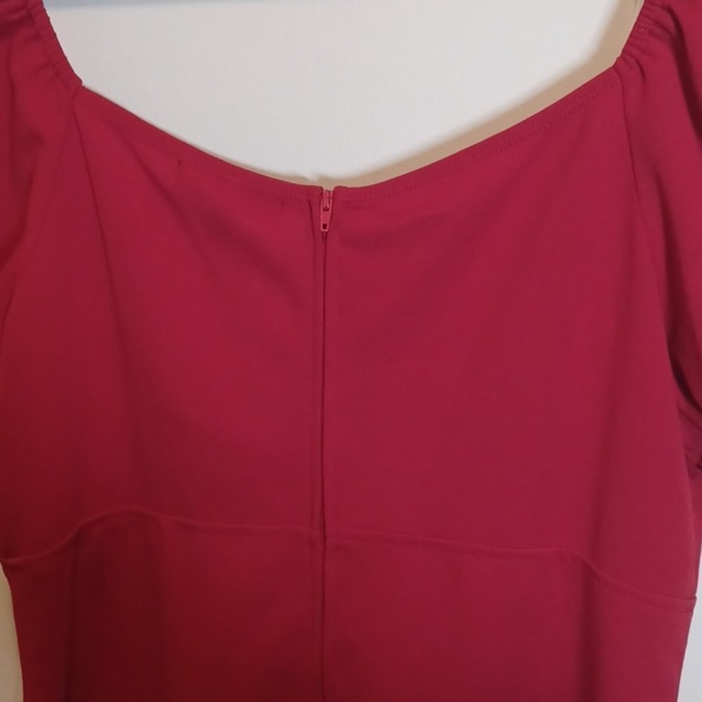 Crystal Doll Red Mini Dress - Picture 8 of 9